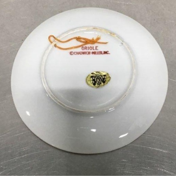 VINTAGE CHADWICK-MILLER INC. COLLECTOR DECORATIVE BIRD PLATES GOLD TRIM SET OF 4 - Picture 9 of 9